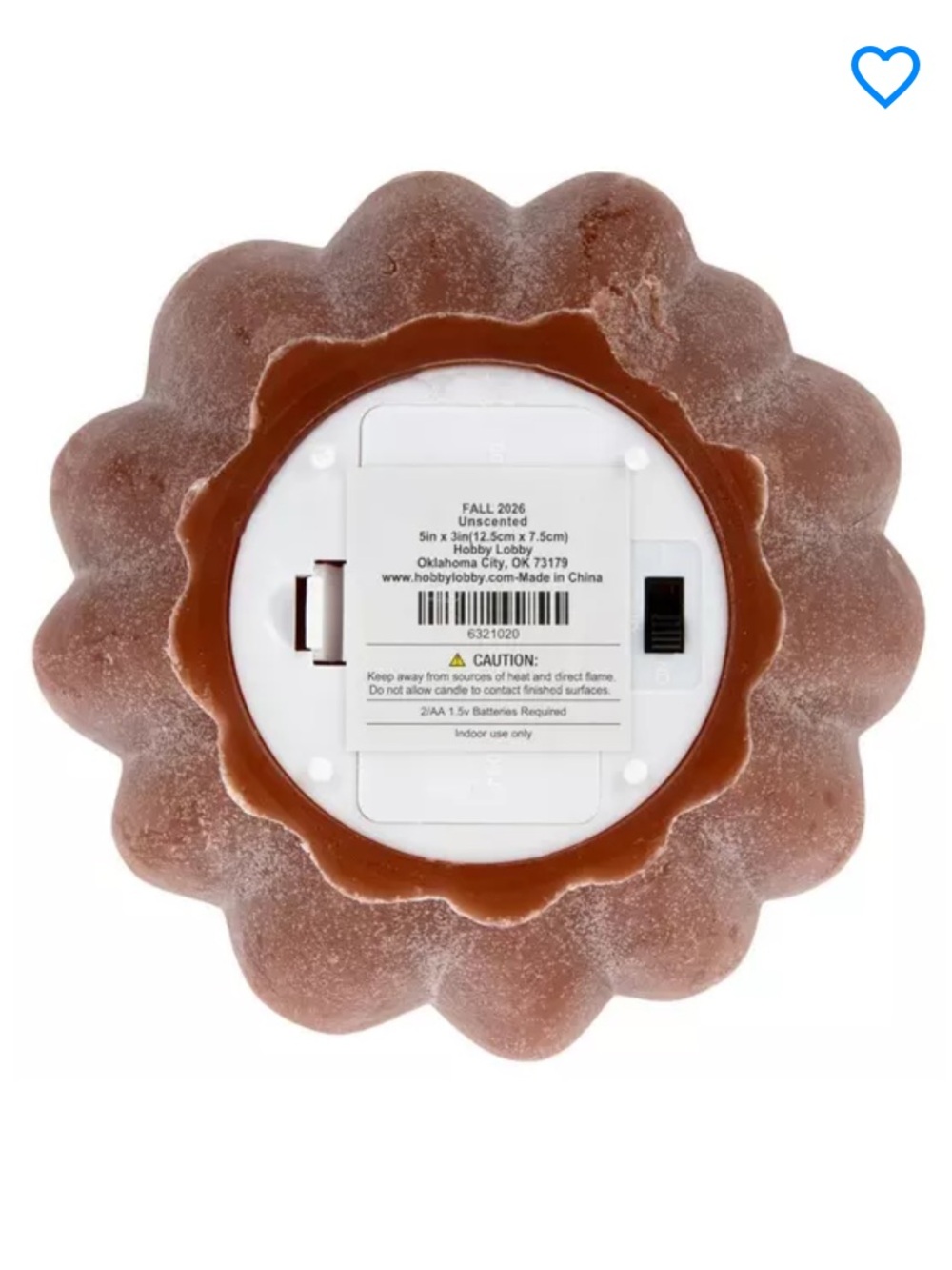 Viral Hobby Lobby Brown LED Pumpkin Candle Fall 2026 - Picture 3 of 6